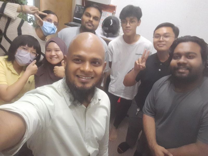 Selfie with fellow interns at KidoCode