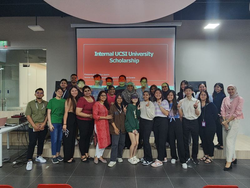 Group photo at the UCSI scholarship training