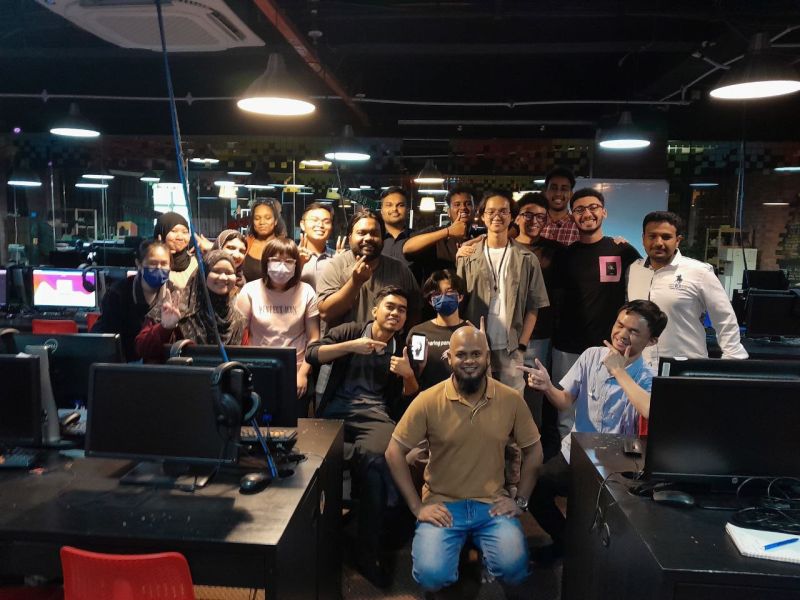 Group photo of the interns after the meeting
